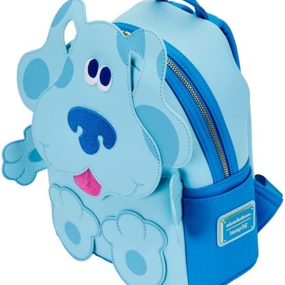 Loungefly Nickelodeon Blue\'s Clues Blue Cosplay Mini Backpack New With Tags